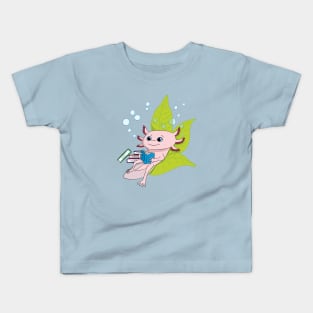 Axolotl Reading Kids T-Shirt